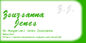 zsuzsanna jenes business card